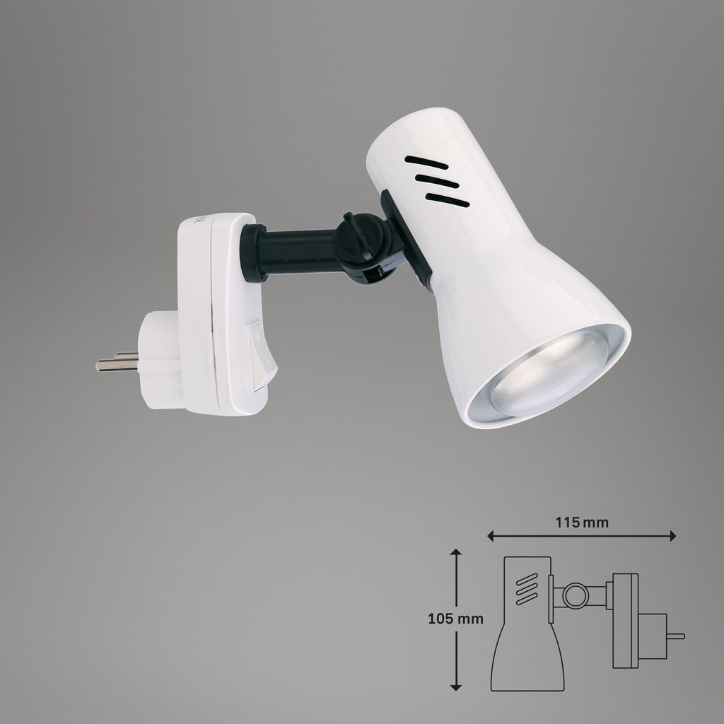 Briloner Leuchten Wandleuchte 2763016P, ohne Leuchtmittel, Abhängig vom Leuchtmittel - Warmweiß / Neutralweiß / Kaltweiß