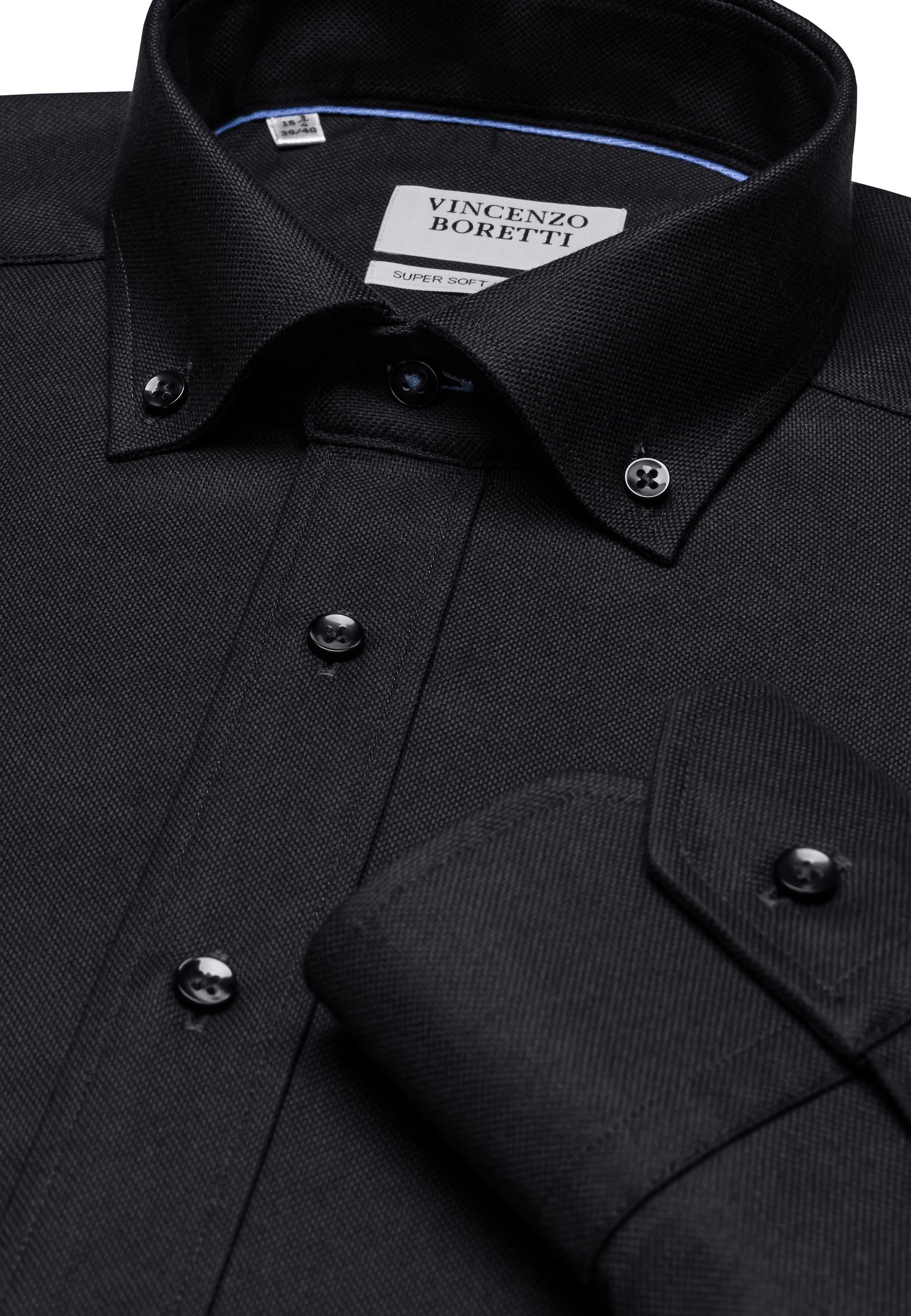 Vincenzo Boretti Businesshemd gerader Schnitt bügelfrei soft Oxford günstig online kaufen
