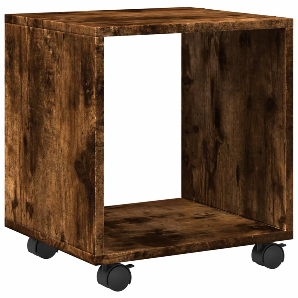 vidaXL Beistelltisch Rollschrank Räuchereiche 37x33x42,5 cm günstig online kaufen