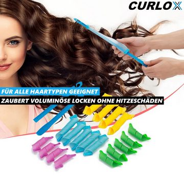 MAVURA Papilotten CURLOX Spirallocken Lockenwickler Set Spiral Locken, Wickler Roller Hair Curler Rollen, Papilotten Papilottenwickler Haftwickler [20 teilig]