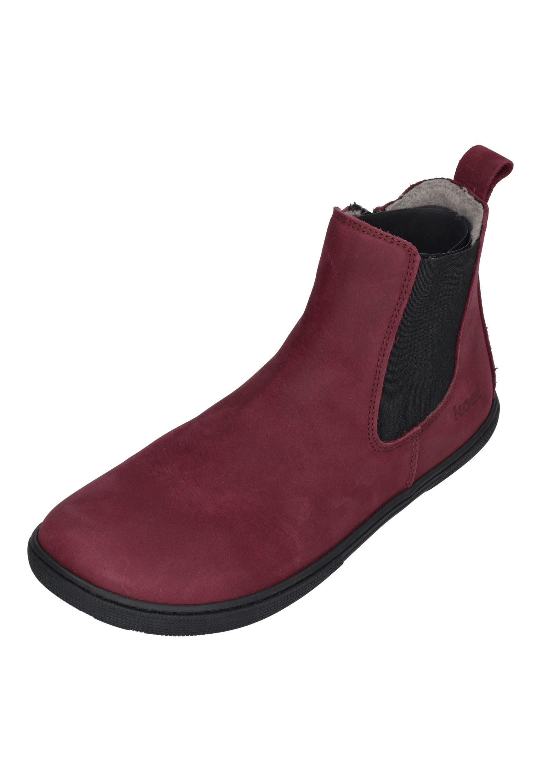 KOEL FILAS MERINO Barfußschuh bordo