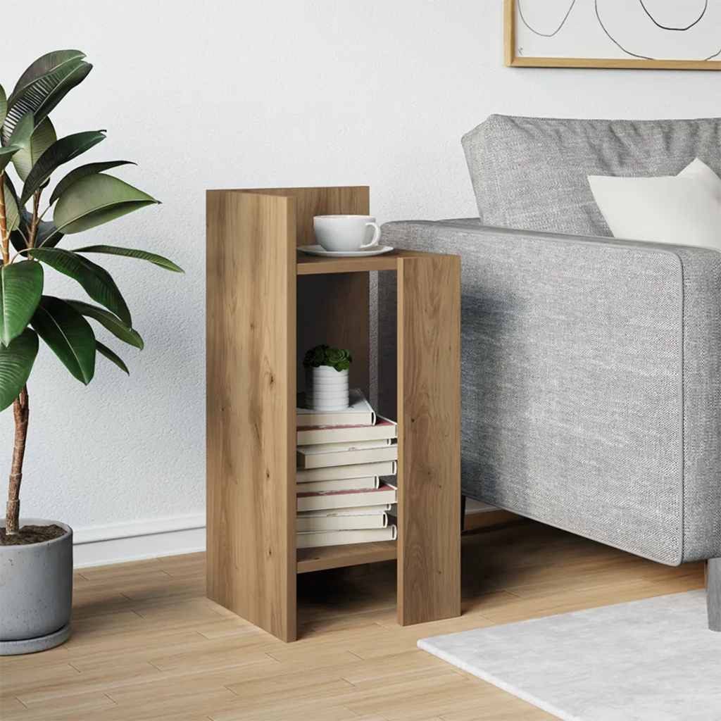 vidaXL Beistelltisch Beistelltisch mit Ablage Artisan-Eiche günstig online kaufen