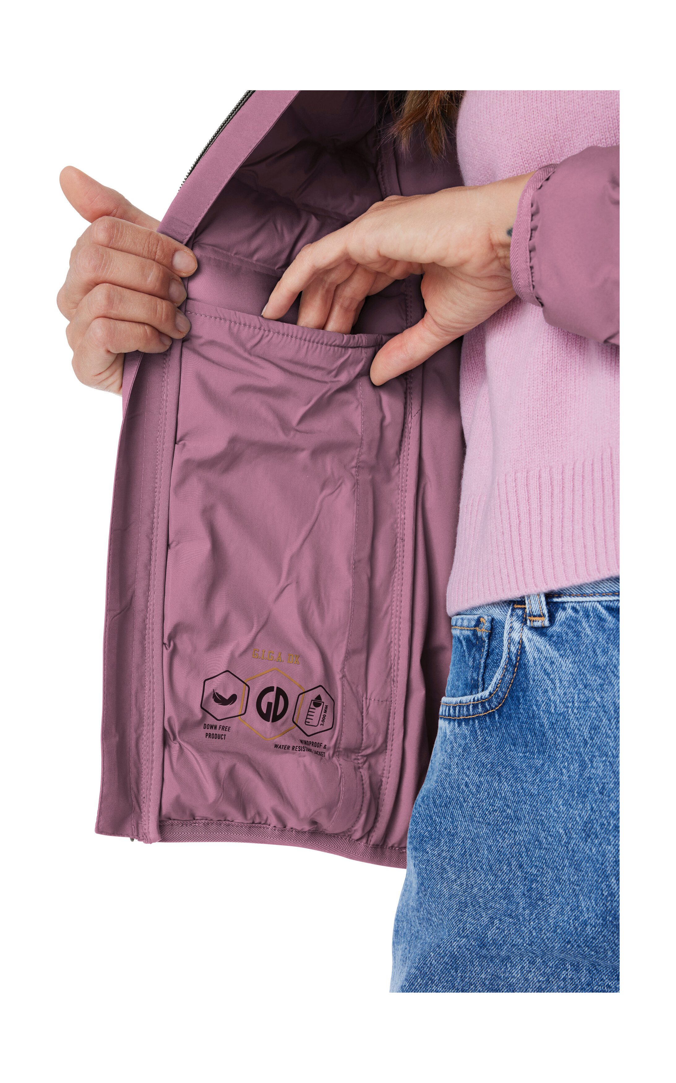 G.I.G.A. DX by killtec Steppjacke Damen Steppjacke OOGW 1 Leichte Steppjacke, wasserabweisend, weitenregulierbare Kapuze