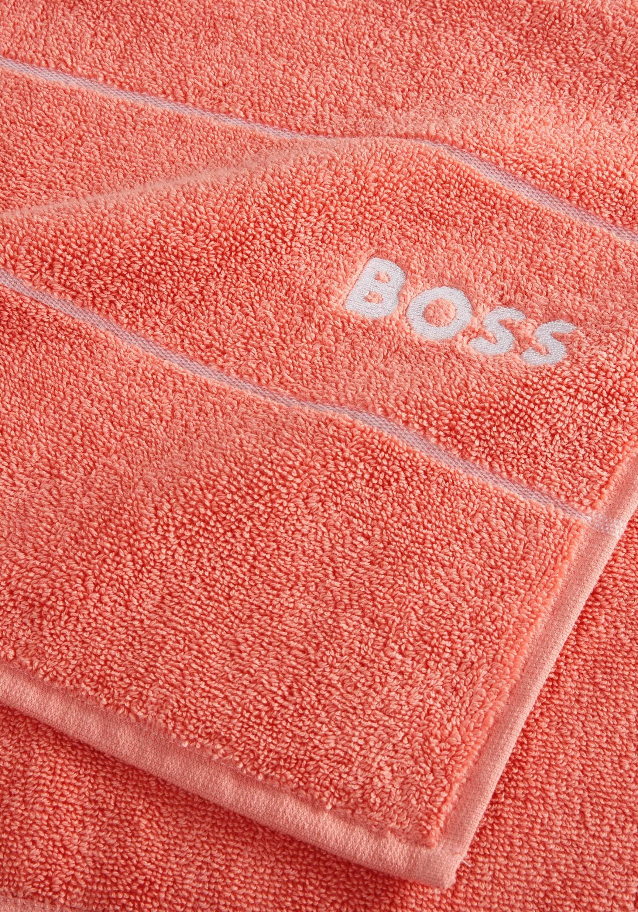 Hugo Boss Home Design PLAIN, Duschtuch SORBETN mit modernem