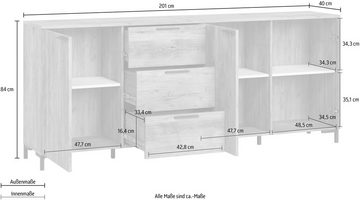INOSIGN Kommode Alternative, Breite 201 cm
