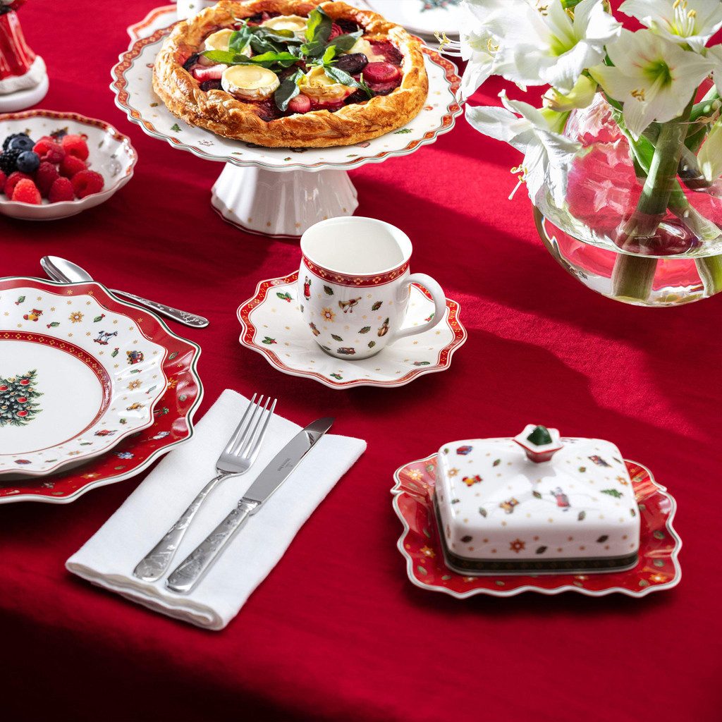 Villeroy & Boch Servierpfanne Toy's Delight Butterdose, 12,5 x 15,5 x 6 cm, (1-tlg), Premium Porcelain, 1 Stck, Handw., mikrow.sicher