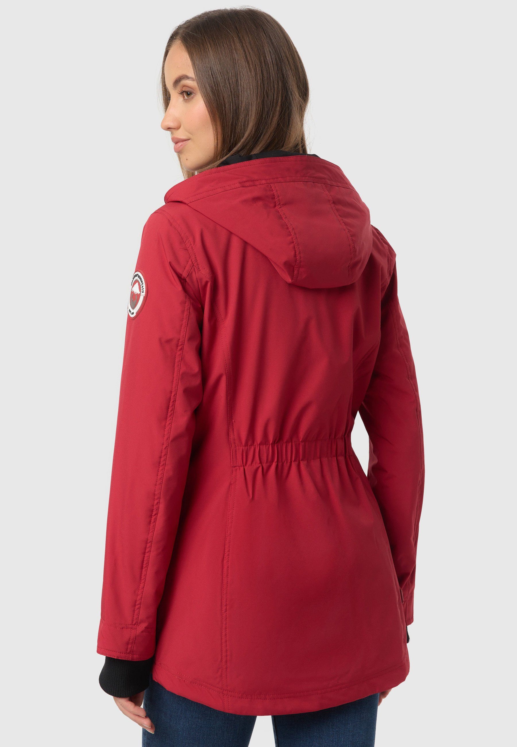 Marikoo Outdoorjacke Honigbeere sportliche Übergangsjacke mit Kapuze
