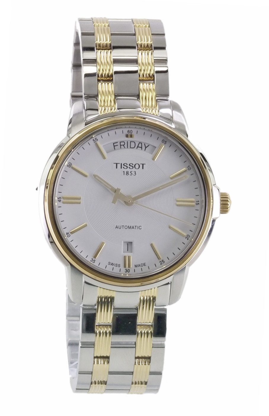 Tissot Automatikuhr Tissot Herren Automatik Uhr T0659302203100, (Gold)