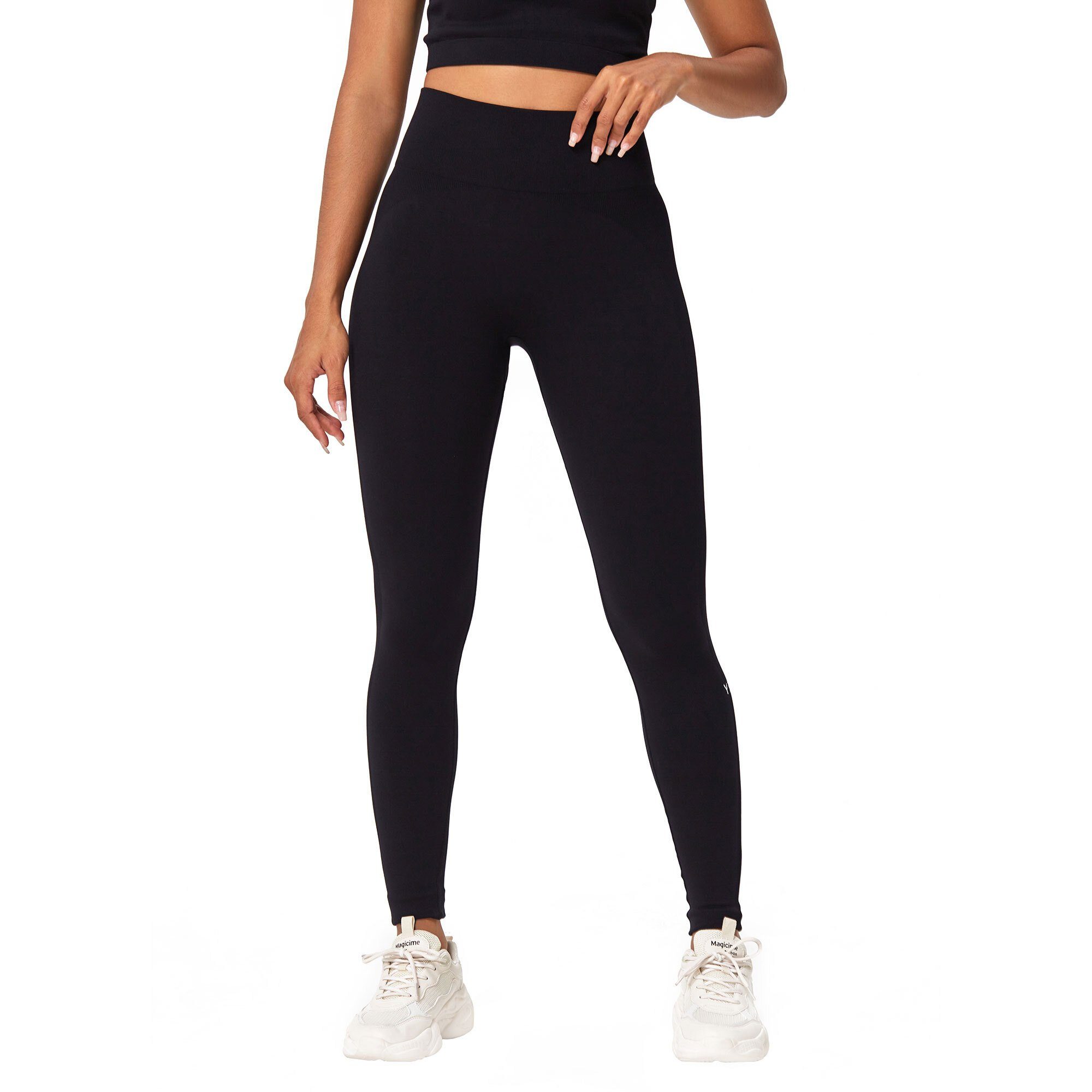 Leggings Yogaleggings leggings schwarz (2-tlg) CHARM YEAZ