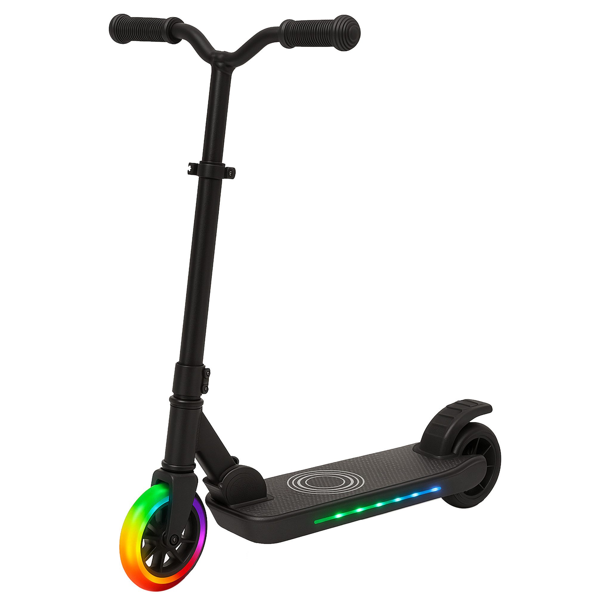 Denver E-Scooter SCK-5500B, 10 km/h, klappbar, Trittbrett-„Speeder“ zum Beschleunigen, LED-Vorderrad