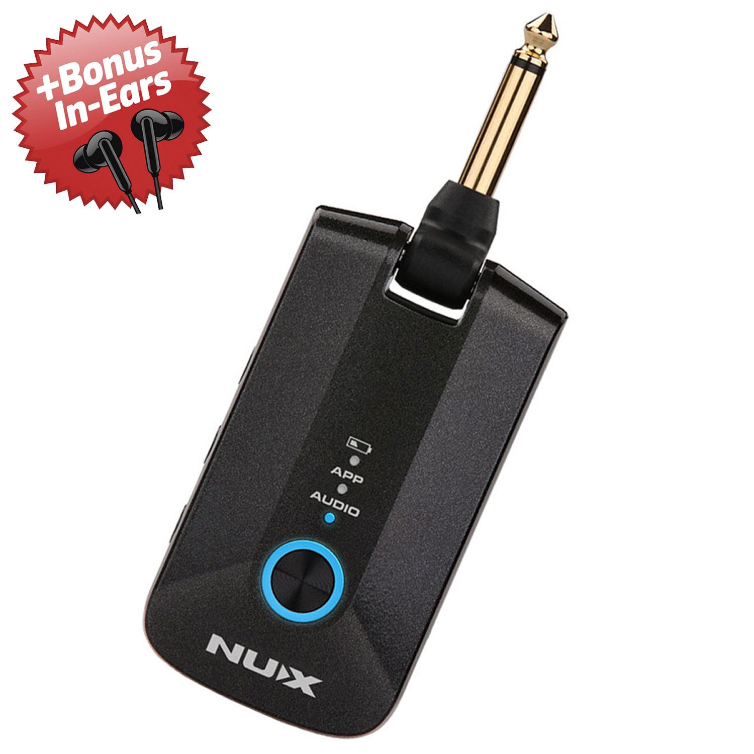 Nux Nux Mighty Plug Pro Amp-Plug Kopfhörerverstärker + Bonus In-Ear Kopfhörerverstärker (Amp-Plug)