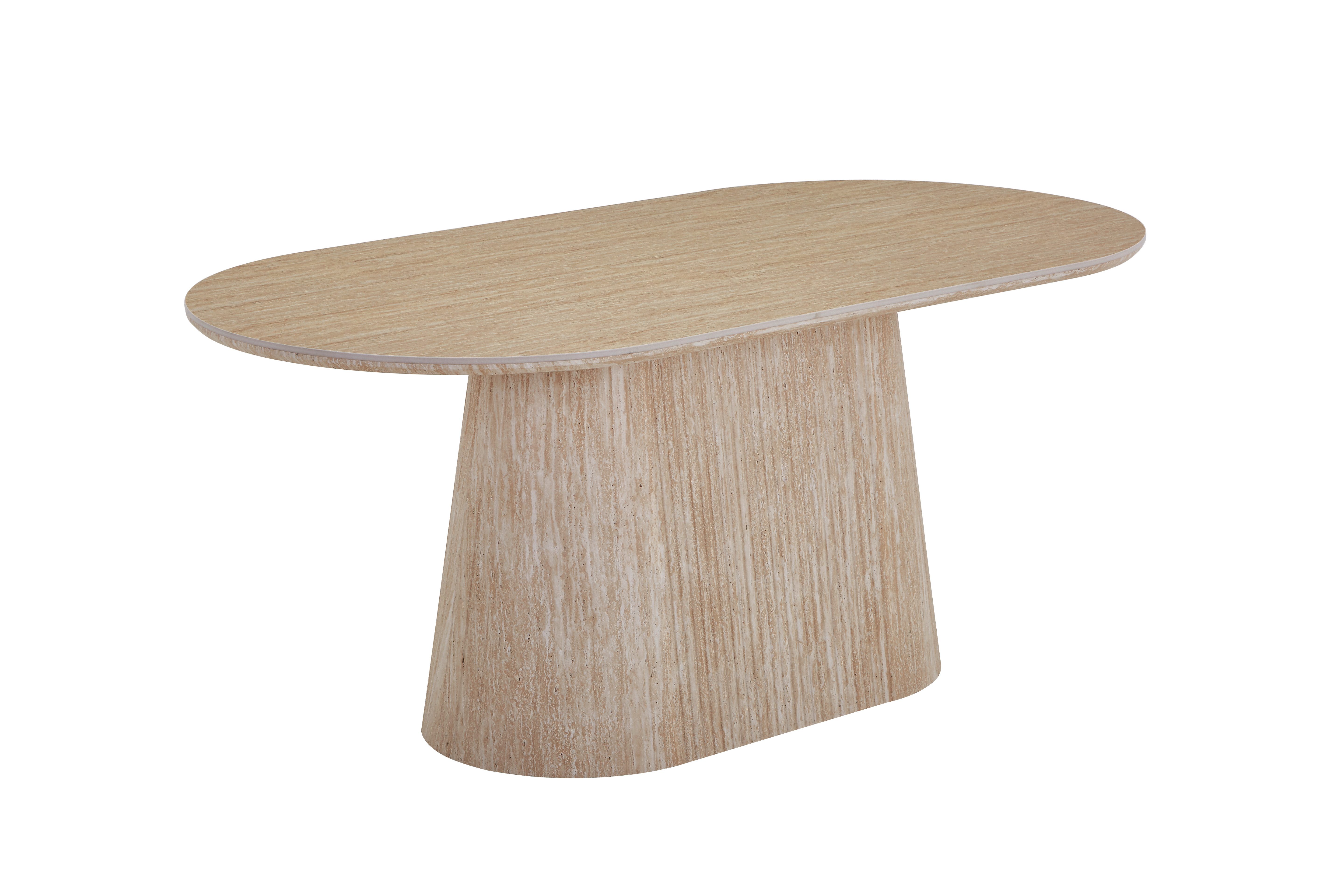 Bermo Home Esstisch Keramik-Esstisch Noma mit organischer Form (1 Esstisch), Organische Form, Ovale Tischplatte, Modernes Design, Keramikoberfläche