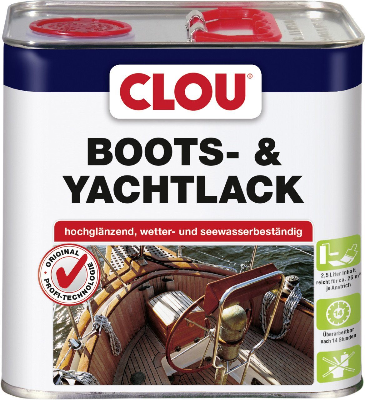 Holzschutzlasur Clou Bootslack 2,5 L