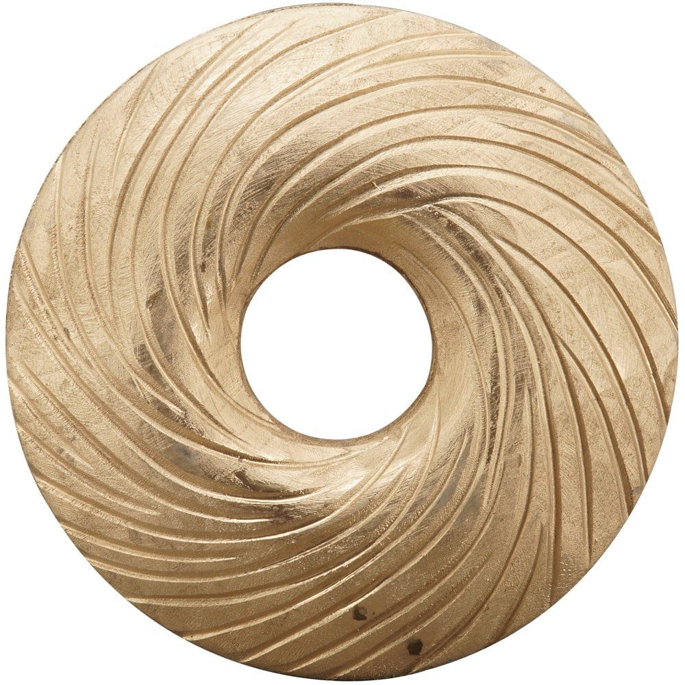 matches21 HOME & HOBBY Dekokranz Tischkranz Holzkranz Holz Dekokranz gold Ø 25x3 cm