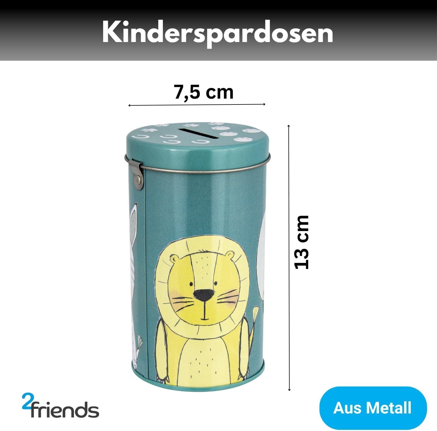 Centi Spardose Kinderspardosen Serie „3 Freunde“, (3er-Set), mit Schloss & günstig online kaufen