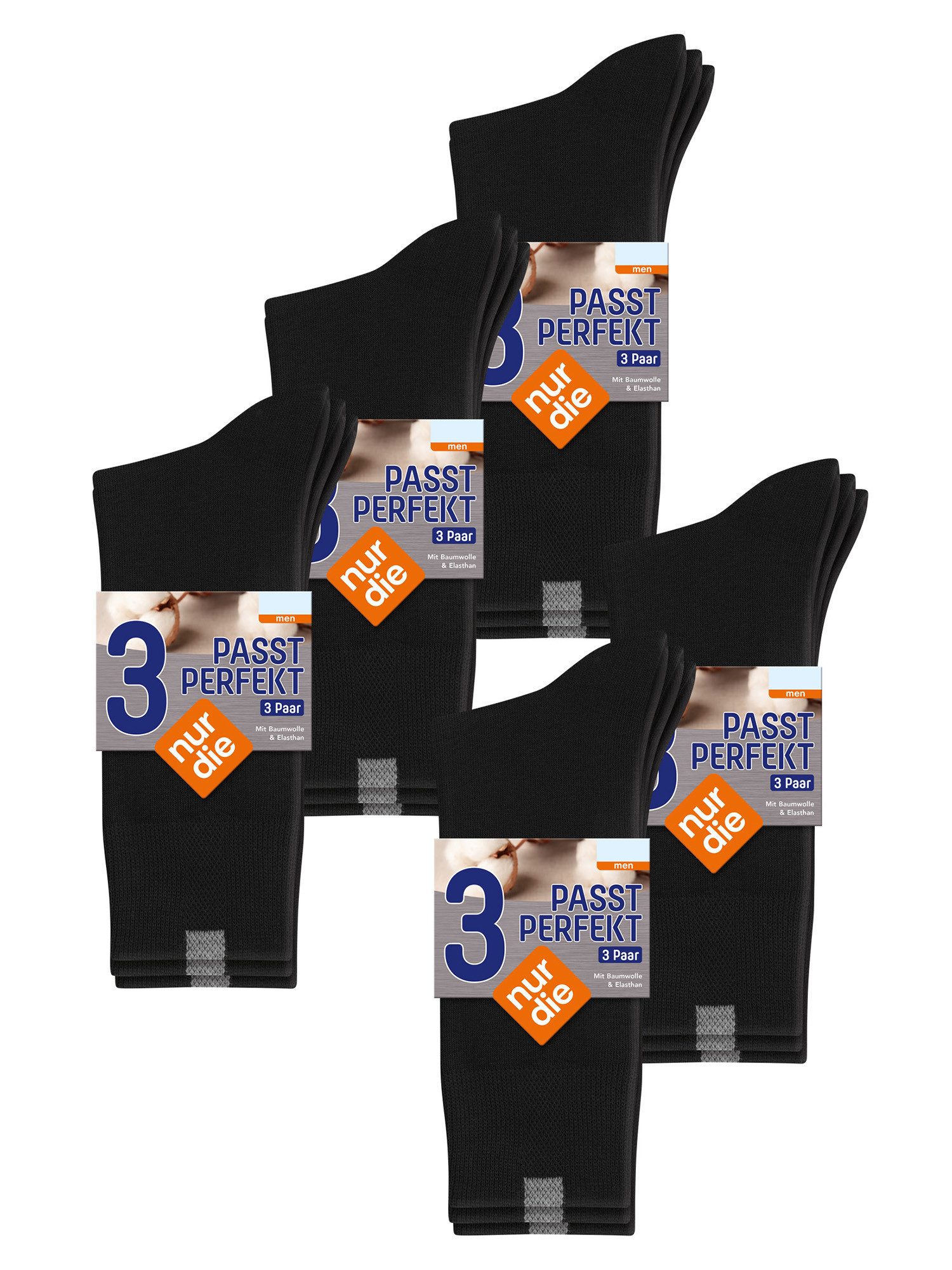 Nur Die Basicsocken Passt Perfekt bequeme Alltagssocken (15-Paar) Männer Mu günstig online kaufen