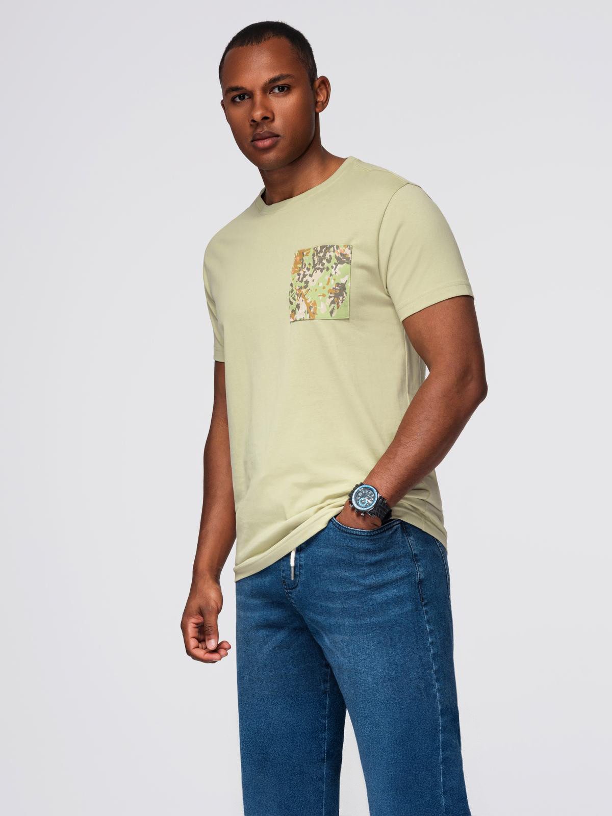 OMBRE Print-Shirt -Shirt aus Baumwolle mit bedruckter Tasche