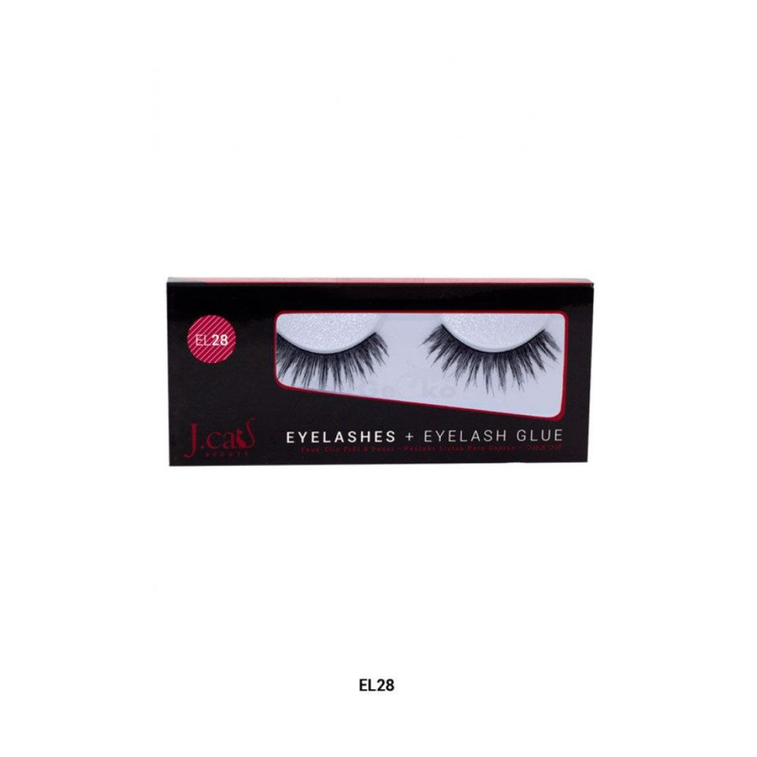 J.Cat Beauty Bandwimpern Eyelashes + Eyelash Glue