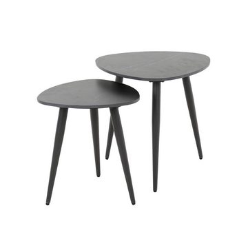 RINGO-Living Beistelltisch Couchtisch Set Caja in Schwarz, Möbel