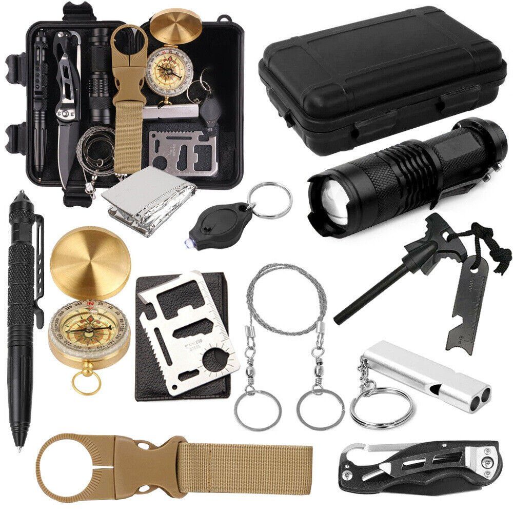 Survival Knife Survival Kit Ausrüstung für Hunting Angeln Outdoor Camping Groß