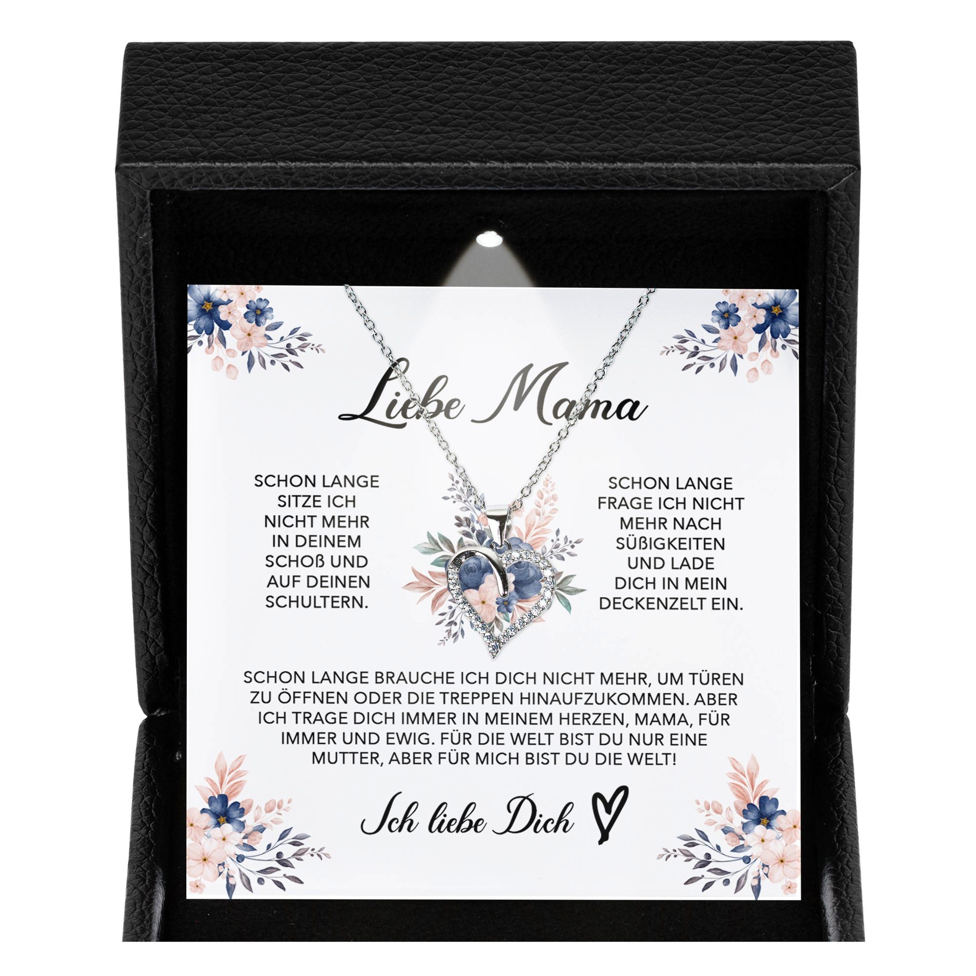 Valentinstagsgeschenk 22Feels Schmuckset Liebe Mama Geschenk Kette Muttertag Frauen Schmuck Geburtstag Damen (Geschenkset), Silber 925/000, Geschenkse