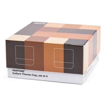 PANTONE Kaffeeservice, Porzellan Thermobecher Cortado, 190 ml, 4er-Set