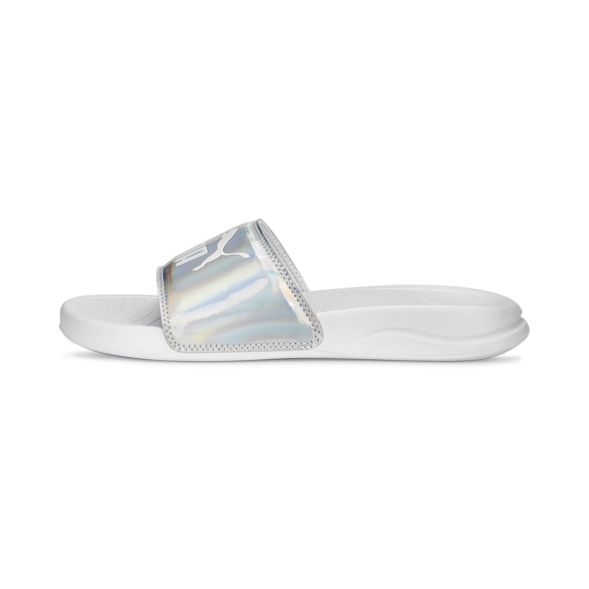 Metallic Slides Iridescent Sandale White Popcat PUMA Iridescent Damen 20