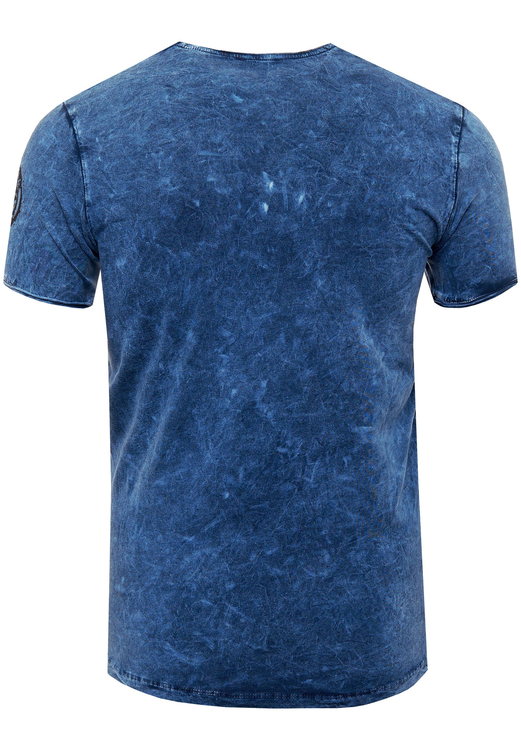 tollem blau Rusty in Neal Vintage-Look T-Shirt
