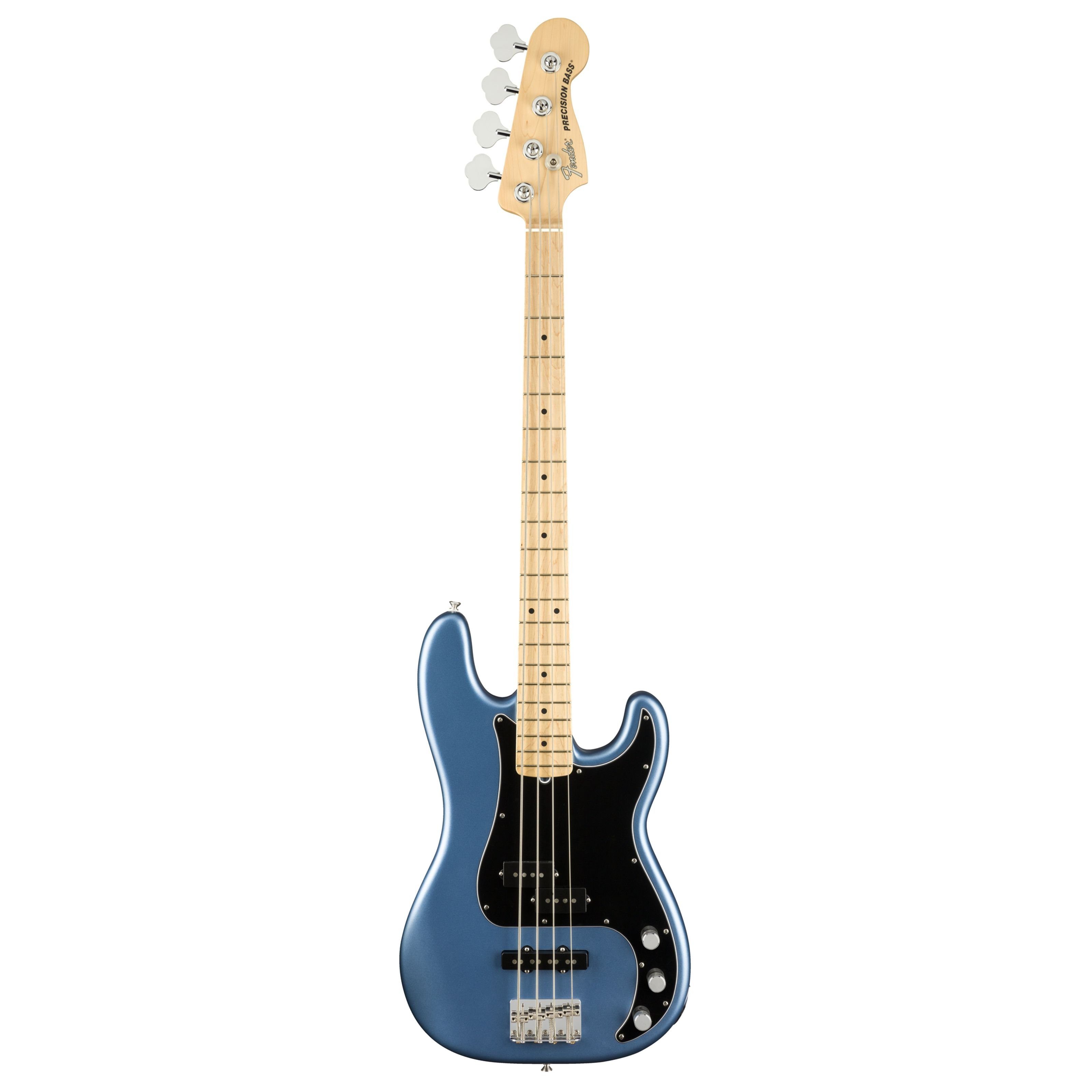 Fender E-Bass, American Performer Precision Bass MN Satin Lake Placid Blue  - E-Bass
