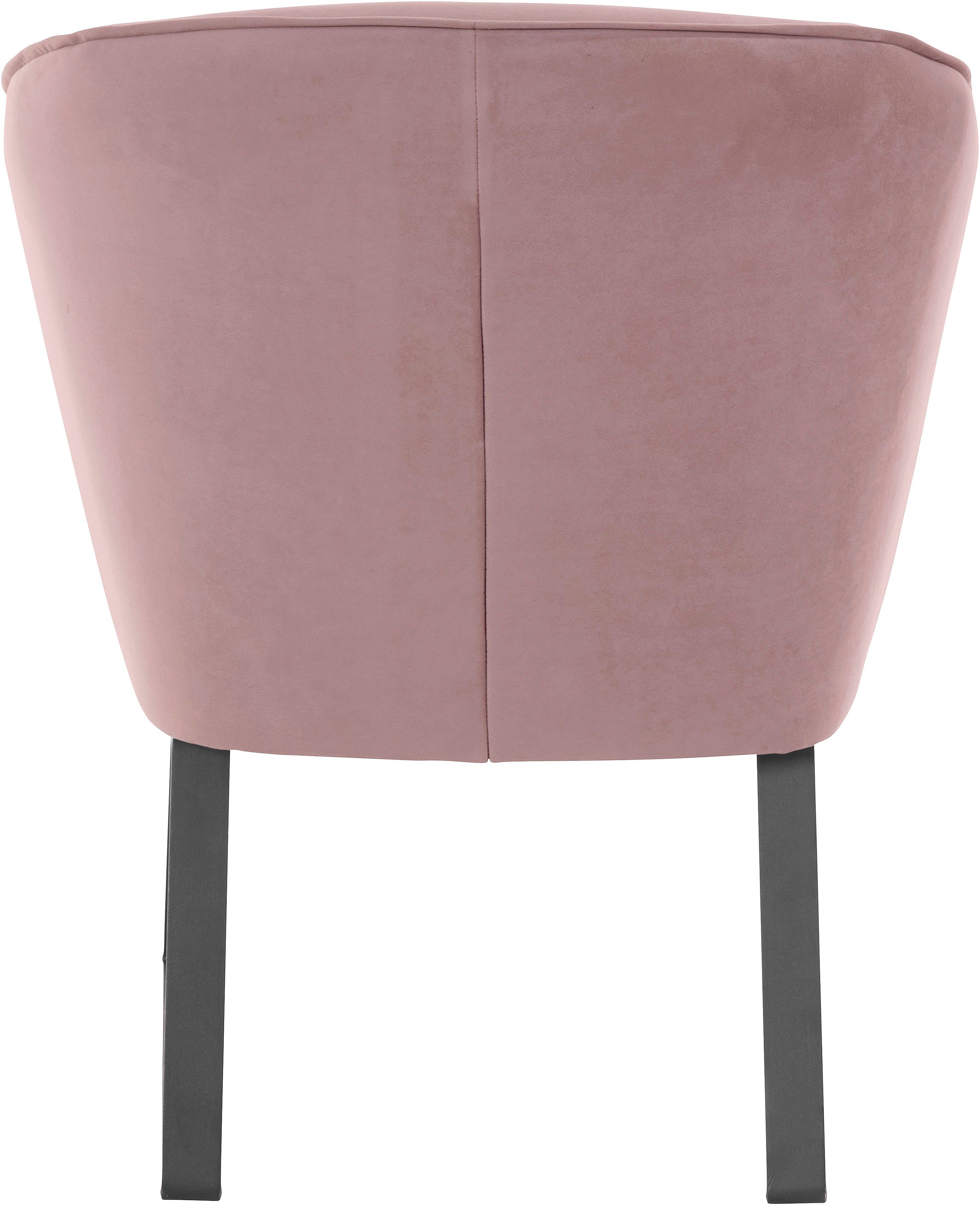 exxpo - 1 Sessel Metallfüßen, Qualitäten, fashion Americano, mit sofa Bezug in Stck. und Keder verschiedenen