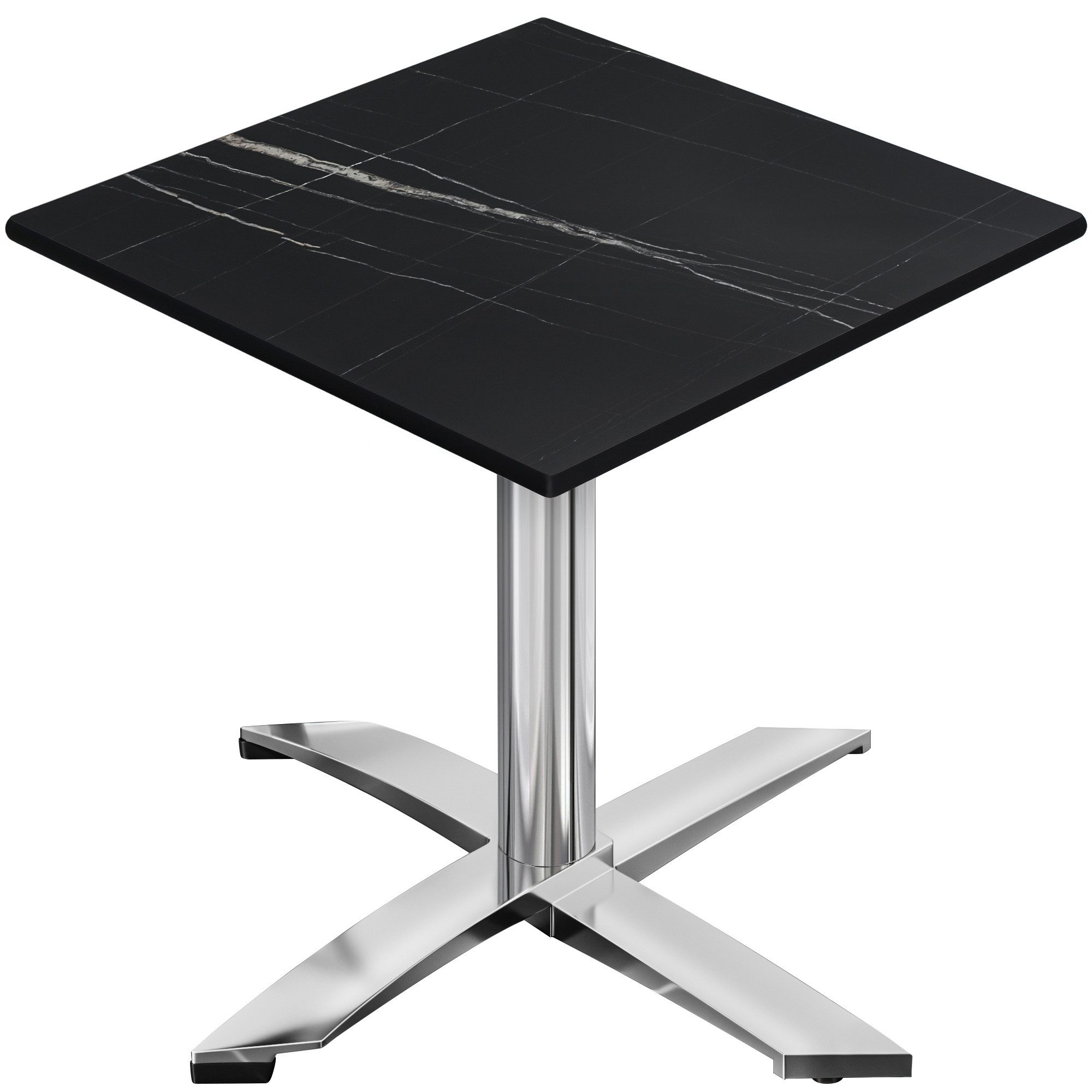 Schwarz Marmor | Edelstahl | Schwarz Marmor