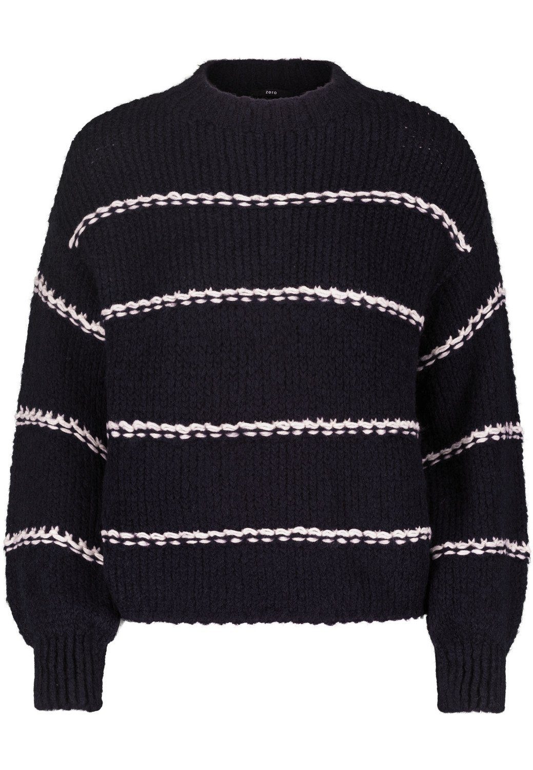 Zero Sweatshirt zero Pullover, Dark BlueCream