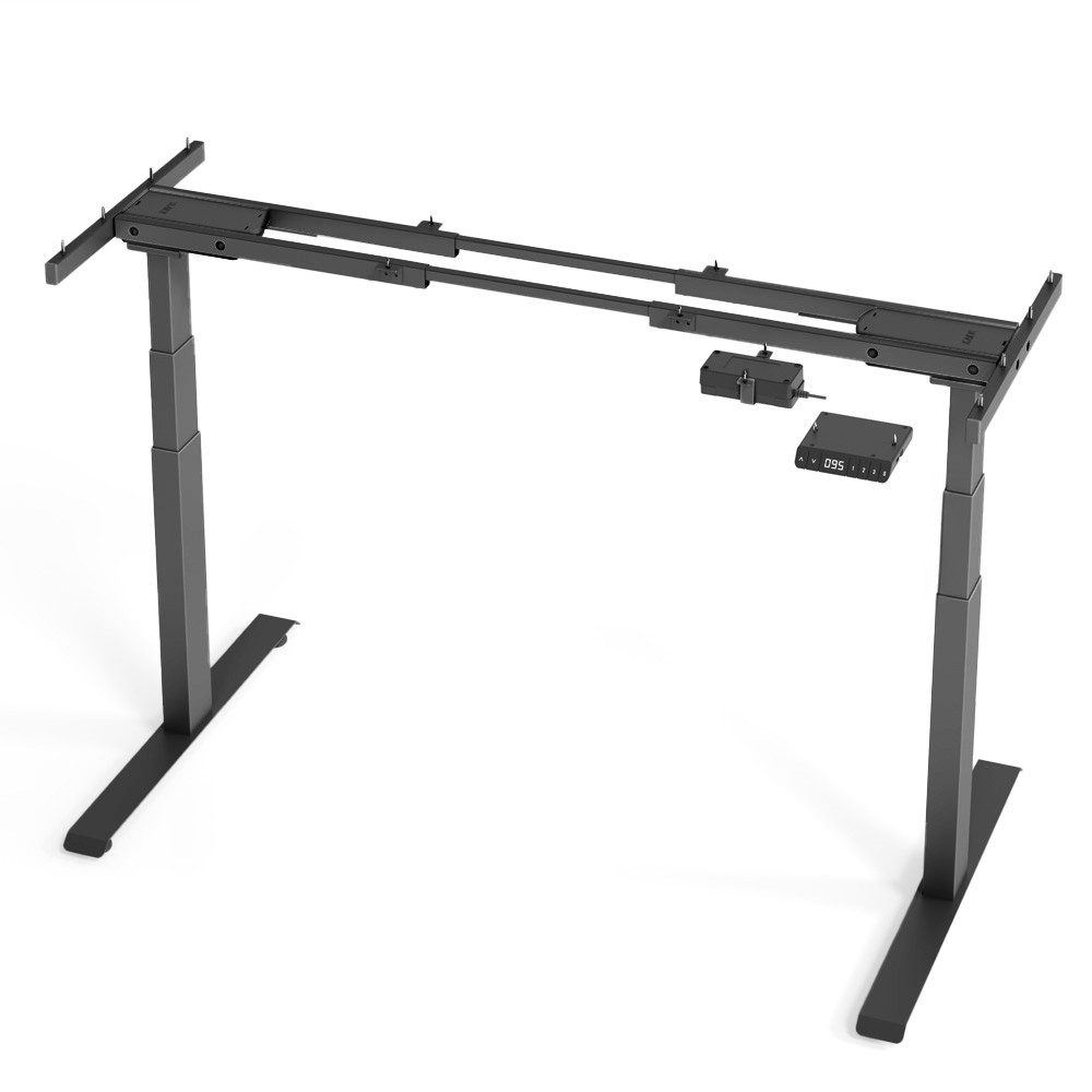 Tischgestell YOS T5 Schreibtischgestell elektrisch höhenverstellbar (1 Tischgestell mit Motoren, 1 Bedienelement), für Tischplatten mit Breite 120-200 cm und Tiefe 70-100 cm