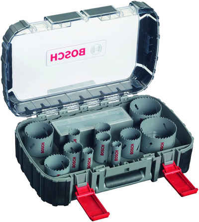Bosch Professional Werkzeugset 17-teiliges Lochsägen-Set, HSS Bi-Metall, Universal, 20–68/74 mm