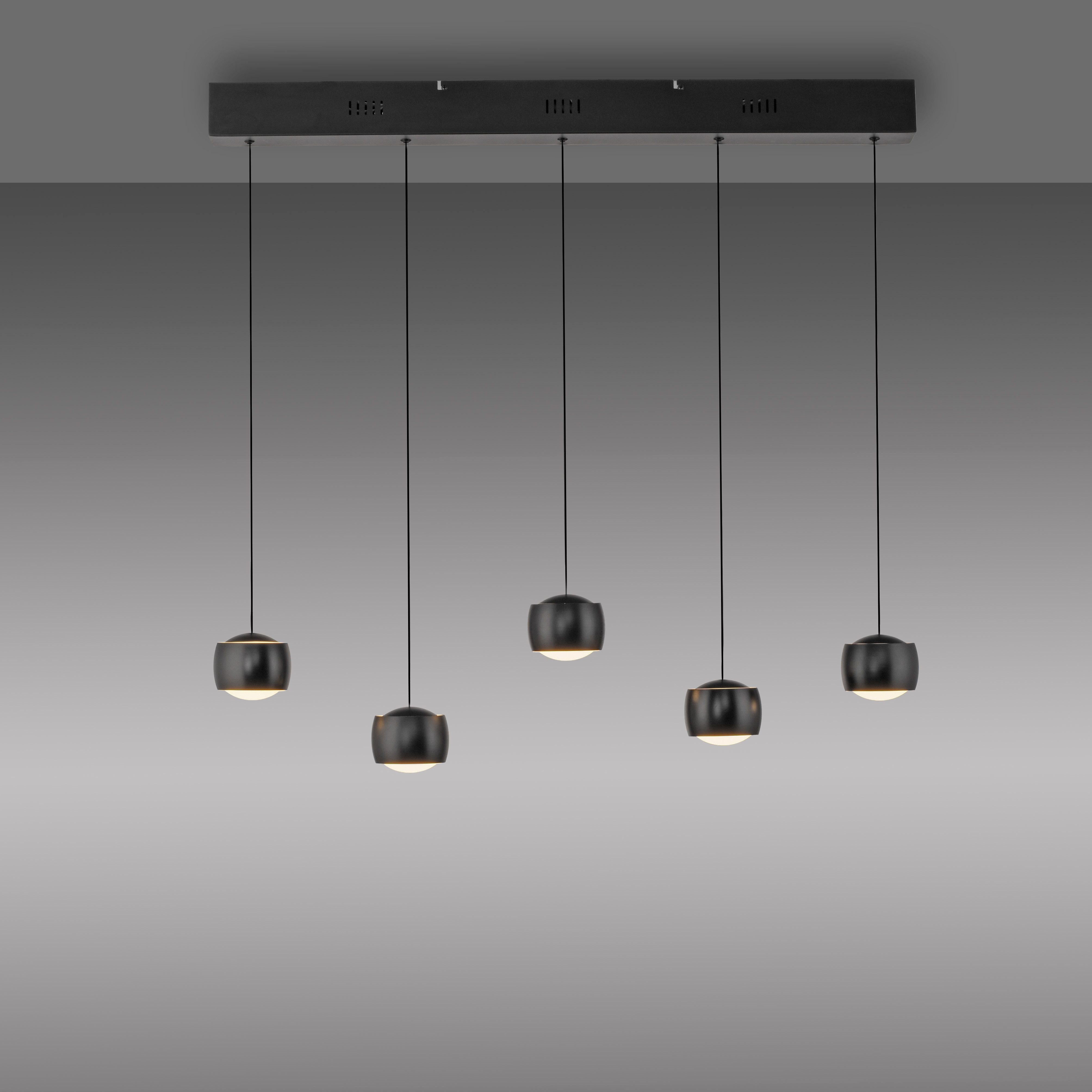 JUST LIGHT Pendelleuchte BALLINI, Dimmfunktion, LED fest integriert, Warmweiß, LED, Comfort Lift, dimmbar, Switchmo