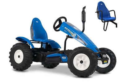 Berg Go-Kart BERG Gokart XL Traxx New Holland BFR-3 mit Gangschaltung inkl. Soziuss, mit Gangschaltung & Zweitsitz