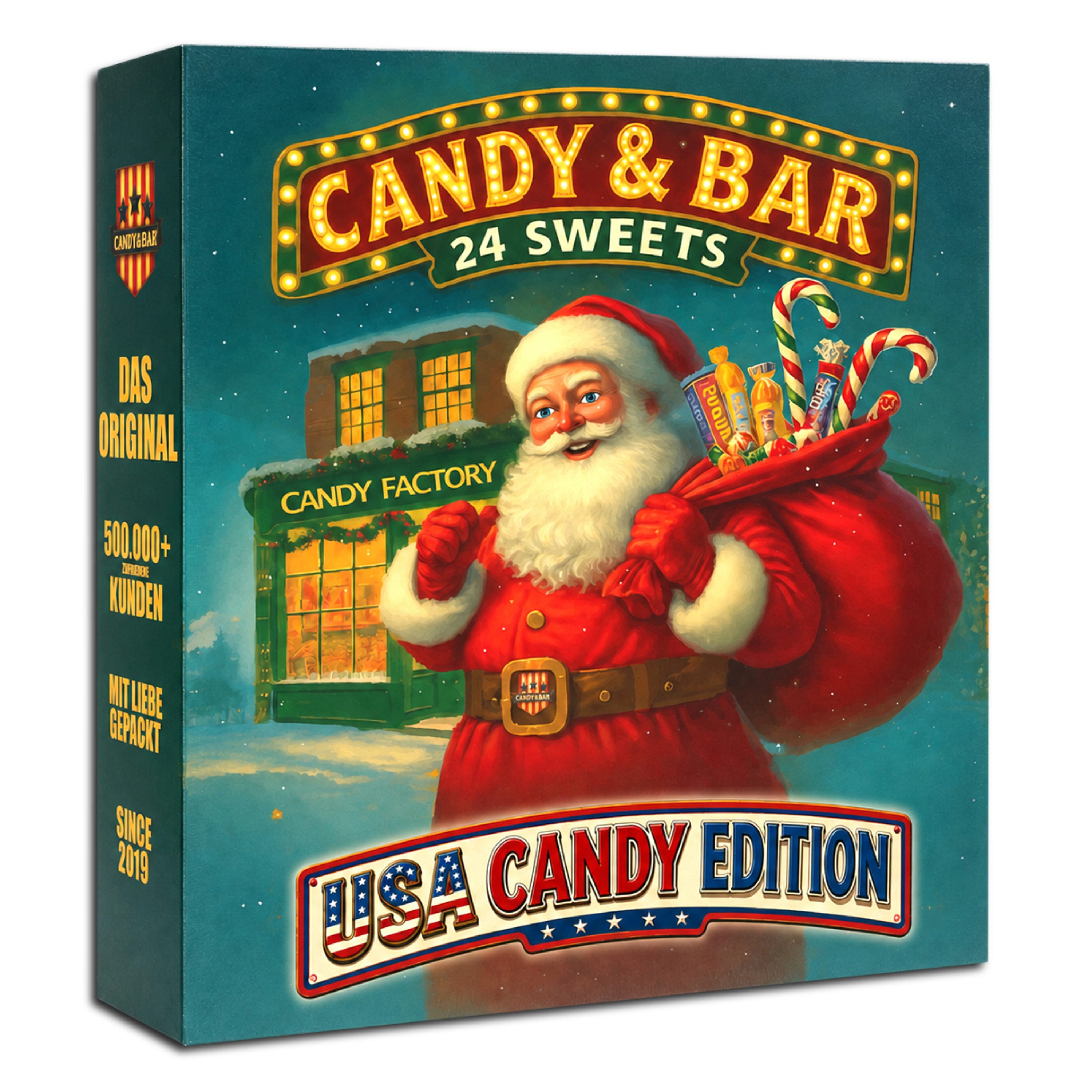 Candy & Bar Lebensmittel-Adventskalender XXL 2026 – USA Candy oder Chocolate Edition – 24 Türchen