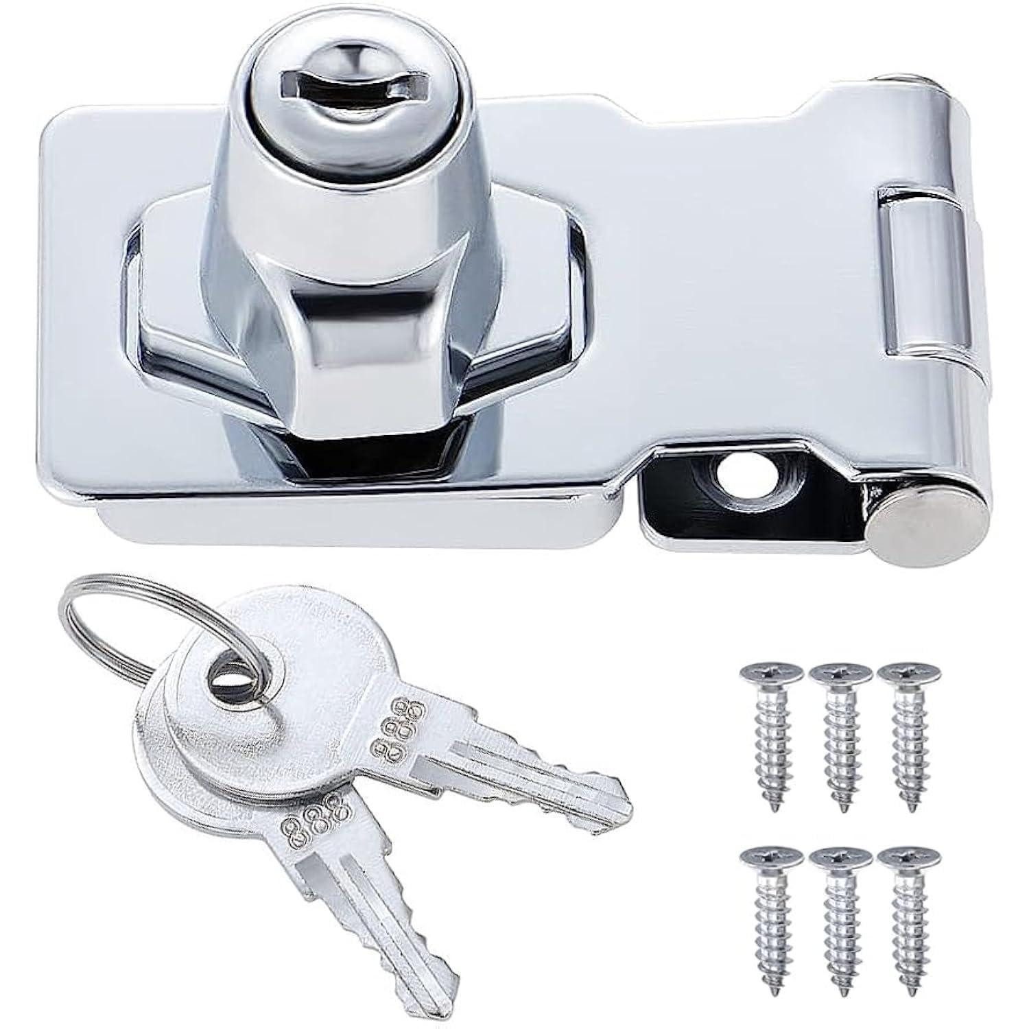 LuxusKollektion Vorhängeschloss Schrankschloss Drehknauf Silber 2.5 Inch
