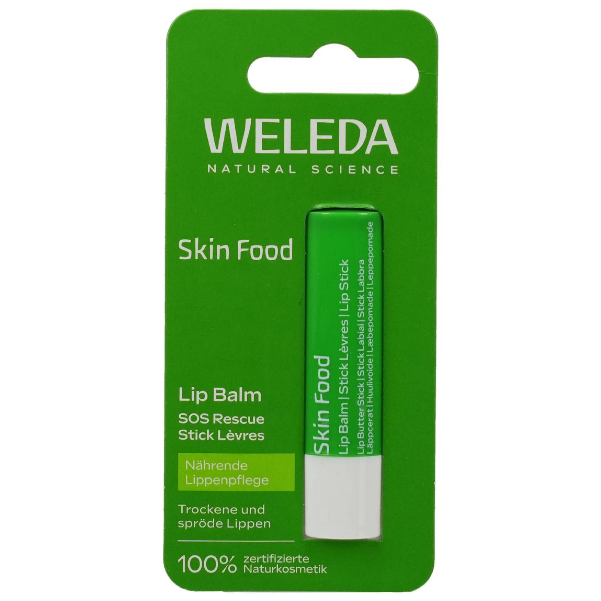 WELEDA Lippenbalsam WELEDA Skin Food Lip Balm mit Karton 4,8g PZN 19733082
