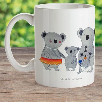 Mr. & Mrs. Panda Kinderbecher Koala Familie - Weiß - Geschenk, Kindertasse, Kinder Tasse, Camping B, Kunststoff, Mikrowellenbeständig