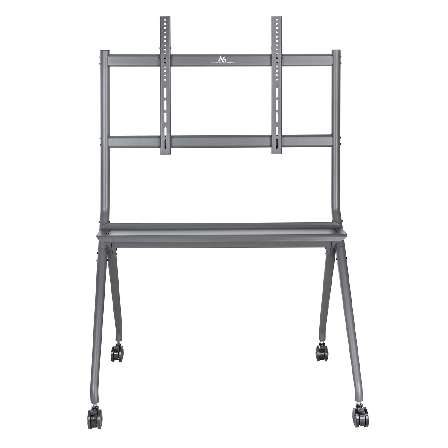 Maclean TV-Ständer MC-977 Mobiler TV-Ständer mit Ablage 50–86", (bis 86,00 Zoll, VESA 200x200 bis 800x600 mm, 120 kg, Ablage, Rollen) – Bild 3 von 5