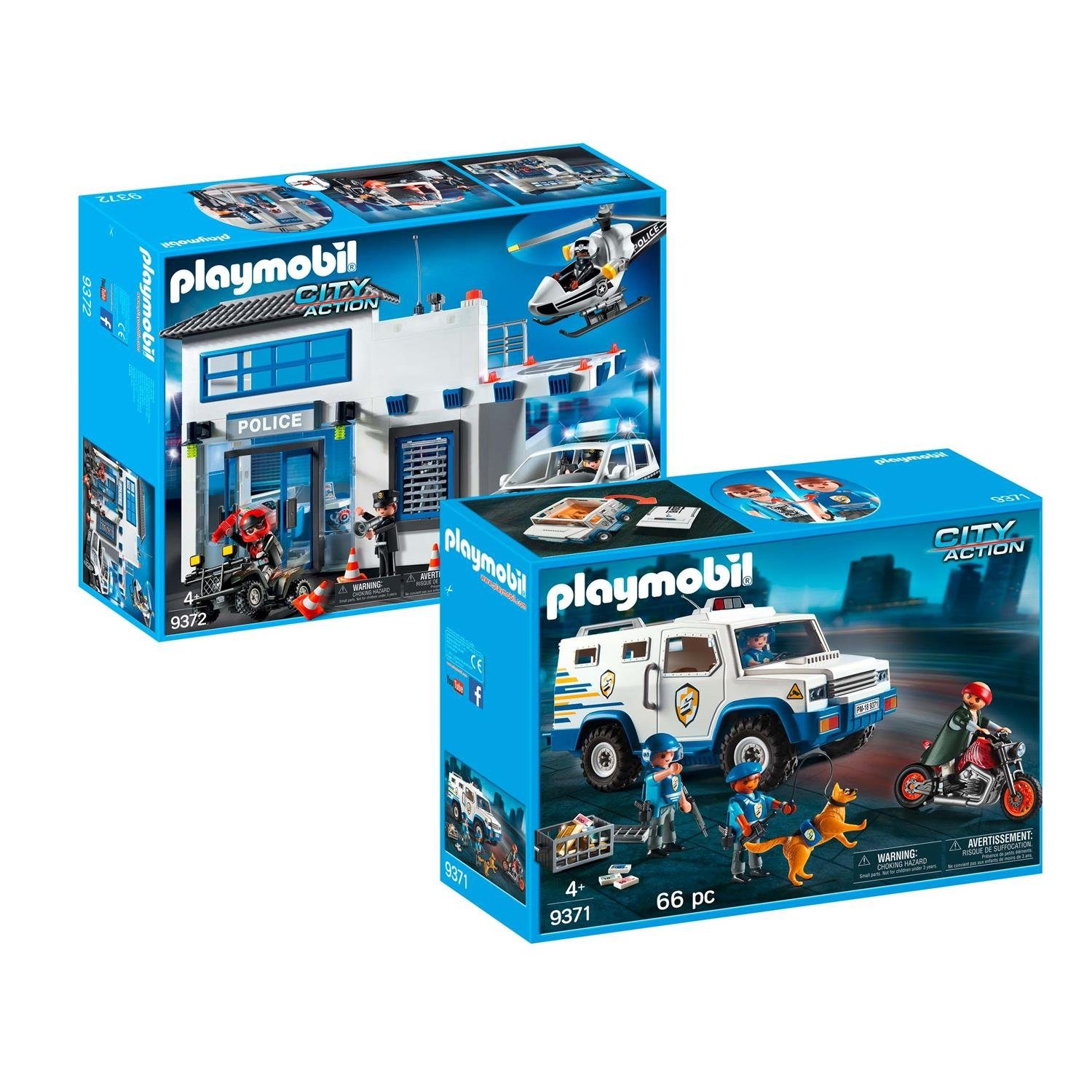 Playmobil® Spielbausteine »9371-72 City Action Set 1 - 9371 + 9372«