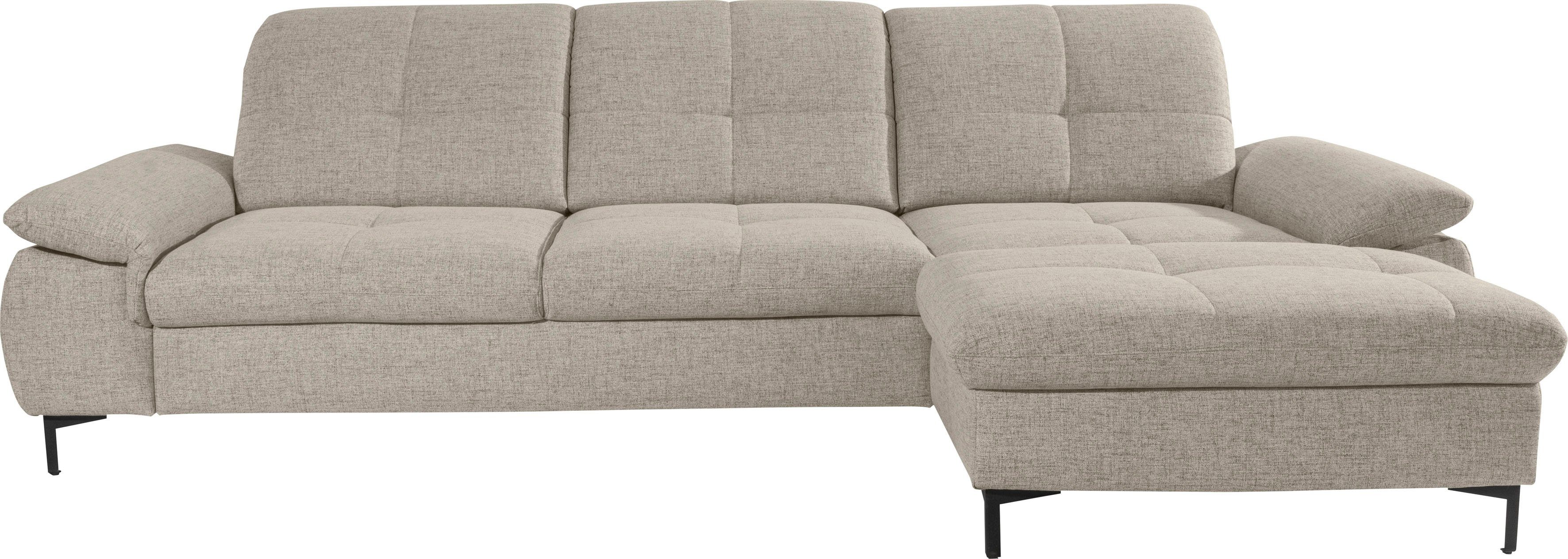 alina Ecksofa Melina, In 2 Breiten, Wahlweise mit und ohne Bettfunktion