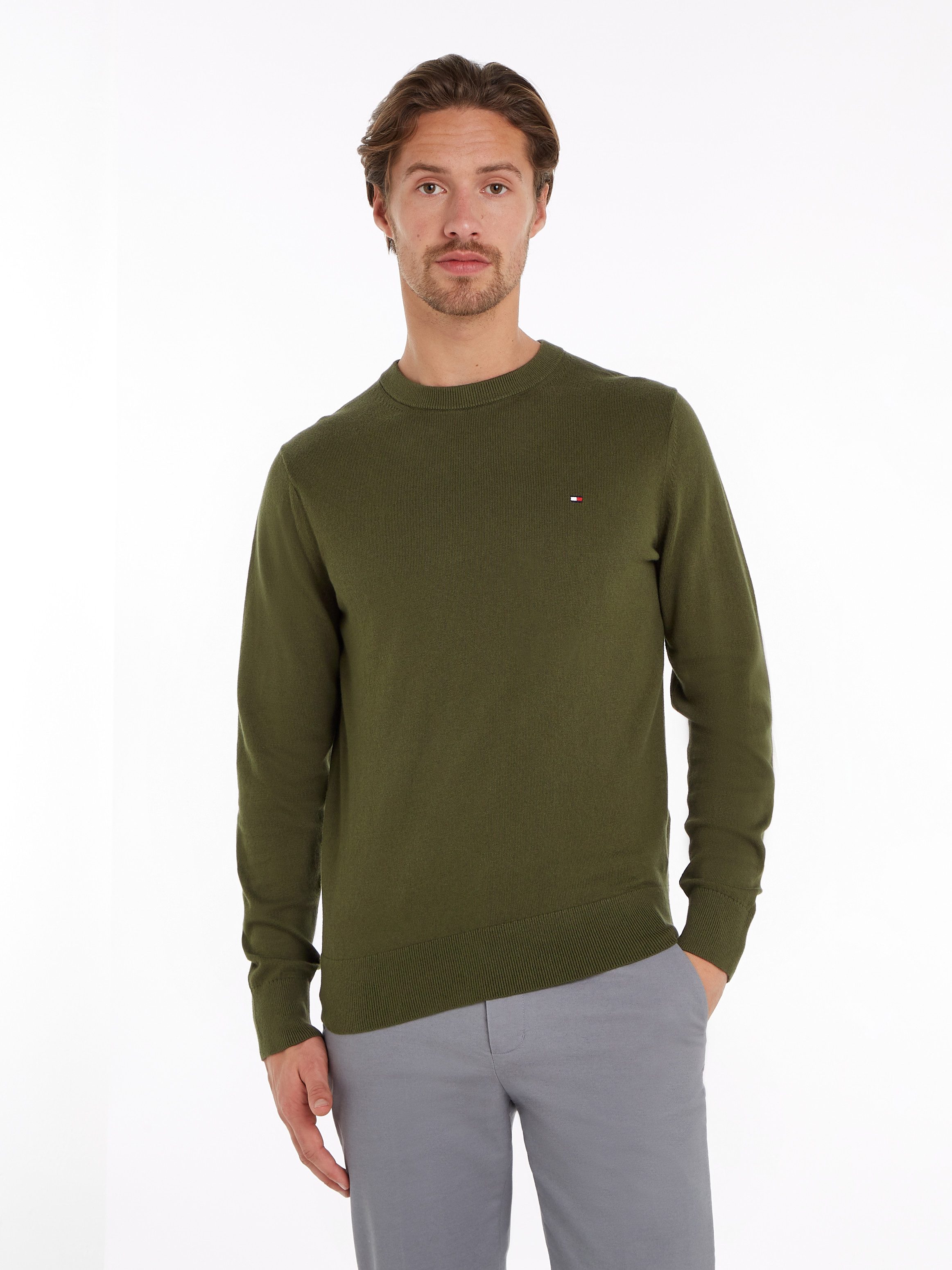 Tommy Hilfiger Rundhalspullover PIMA ORG CTN günstig online kaufen