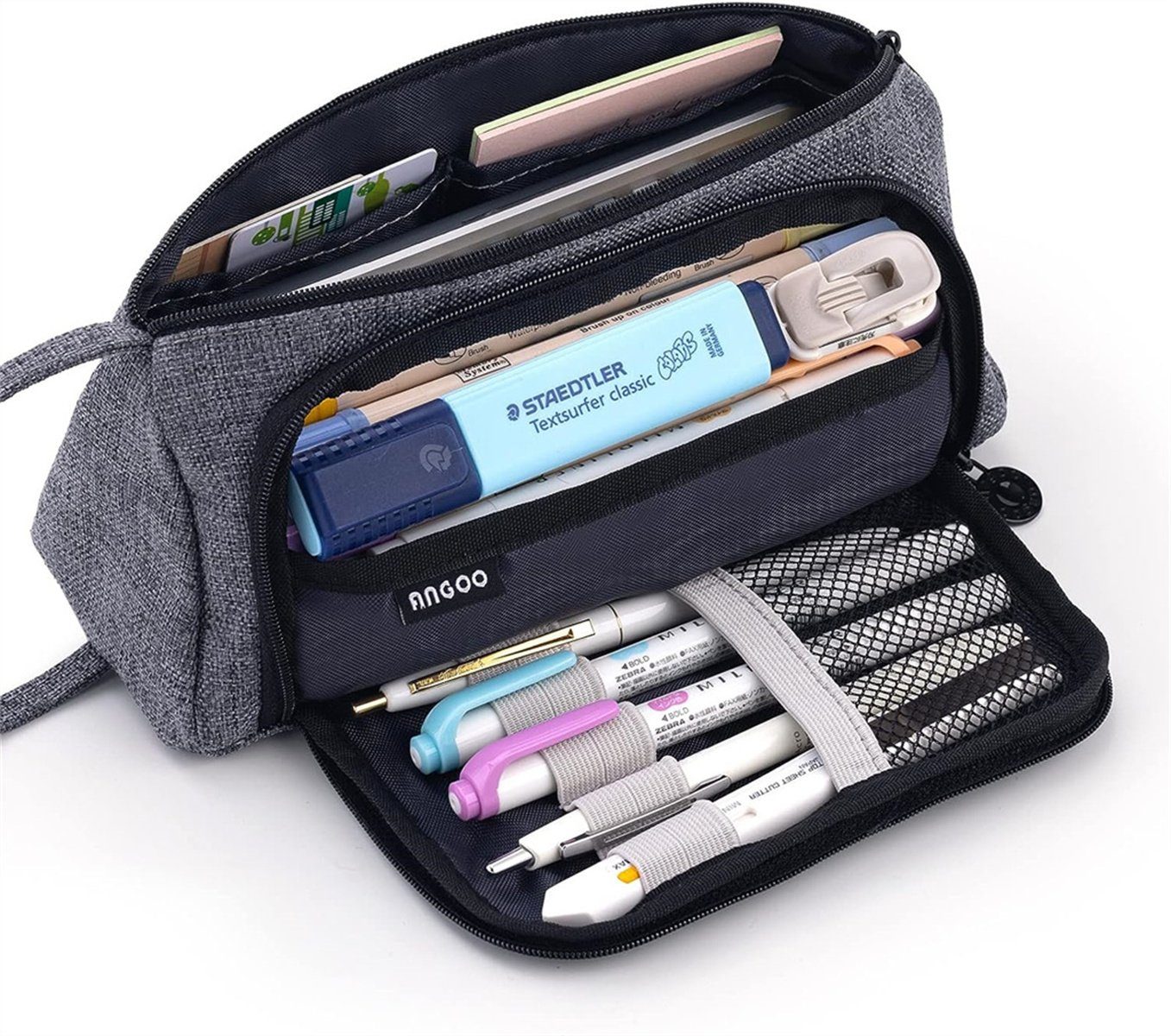 XDeer Federtasche Federmäppchen Federtasche mit grossem Fassungsvermögen Mäppchen, Schreibwarenbeutel Bleistiftbeutel Schreibwaren-Stifttasche