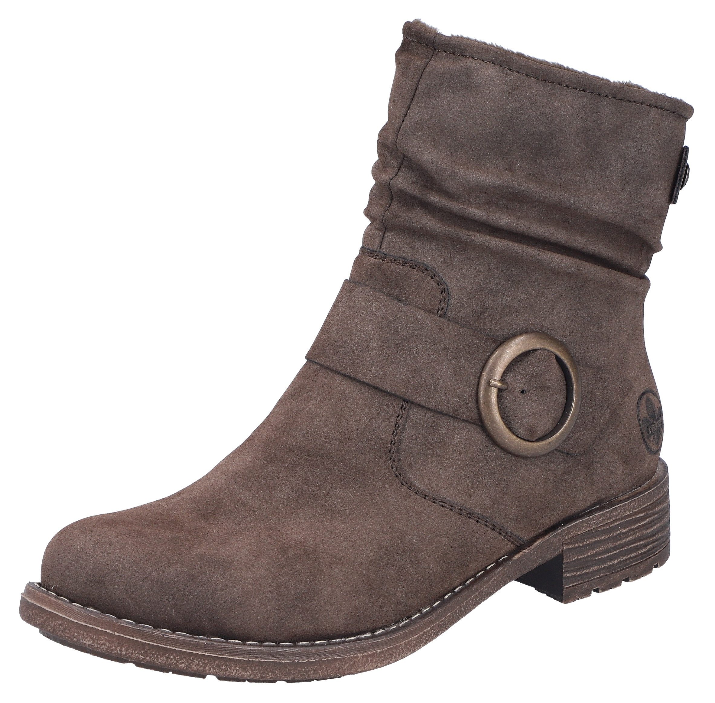 Rieker Stiefelette Boots, Blockabsatz, slouchy Schaft günstig online kaufen