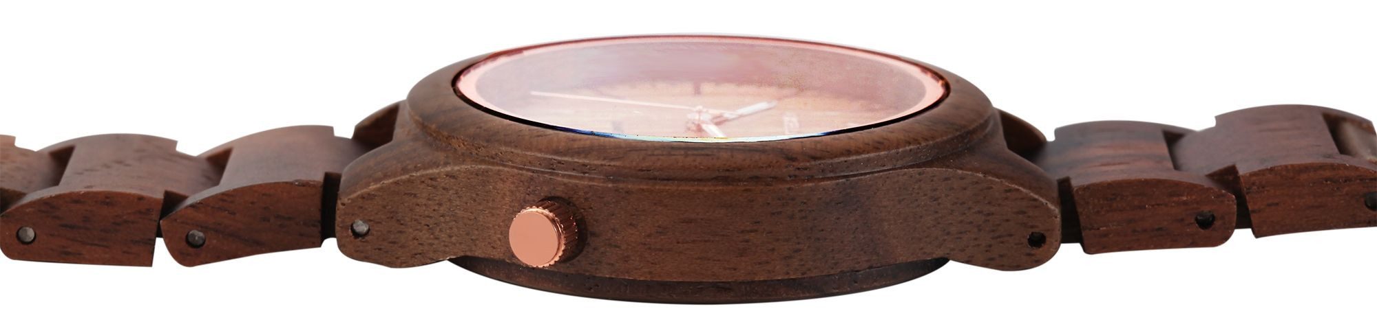 EXCELLANC Quarzuhr 1800237 Excellanc Damen Armbanduhr aus Holz mit Edelstah günstig online kaufen