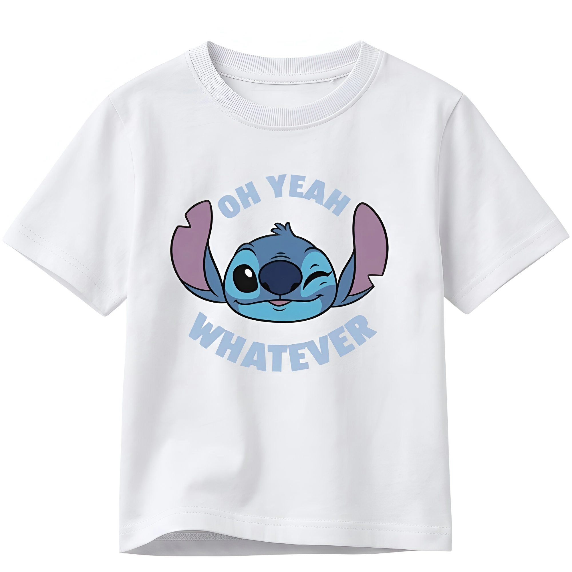 Disney Print-Shirt Disney Lilo und Stitch Kinder kurzarm T-Shirt Gr. 98 bis 128 100% Baumwolle