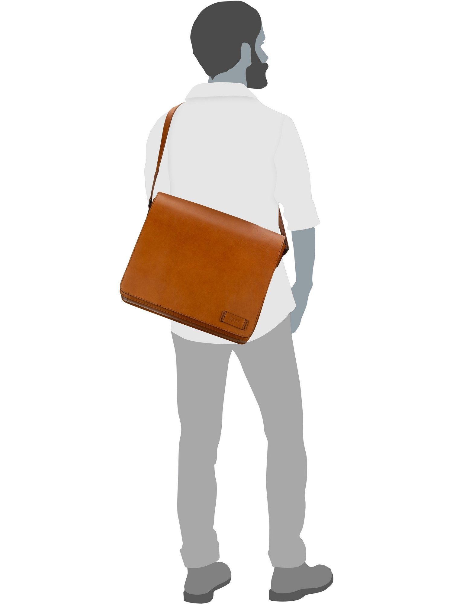 Messenger Umhängetasche Futura Flap Bag Shoulder M, Bag Jost