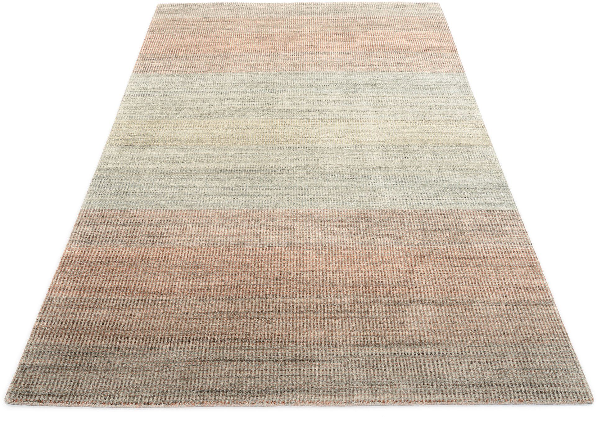 OCI DIE TEPPICHMARKE Teppich Ecoline, rechteckig, Höhe: 7 mm, Kurzflor, dezenter Glanz, Viskose, Handweb, Wohnzimmer